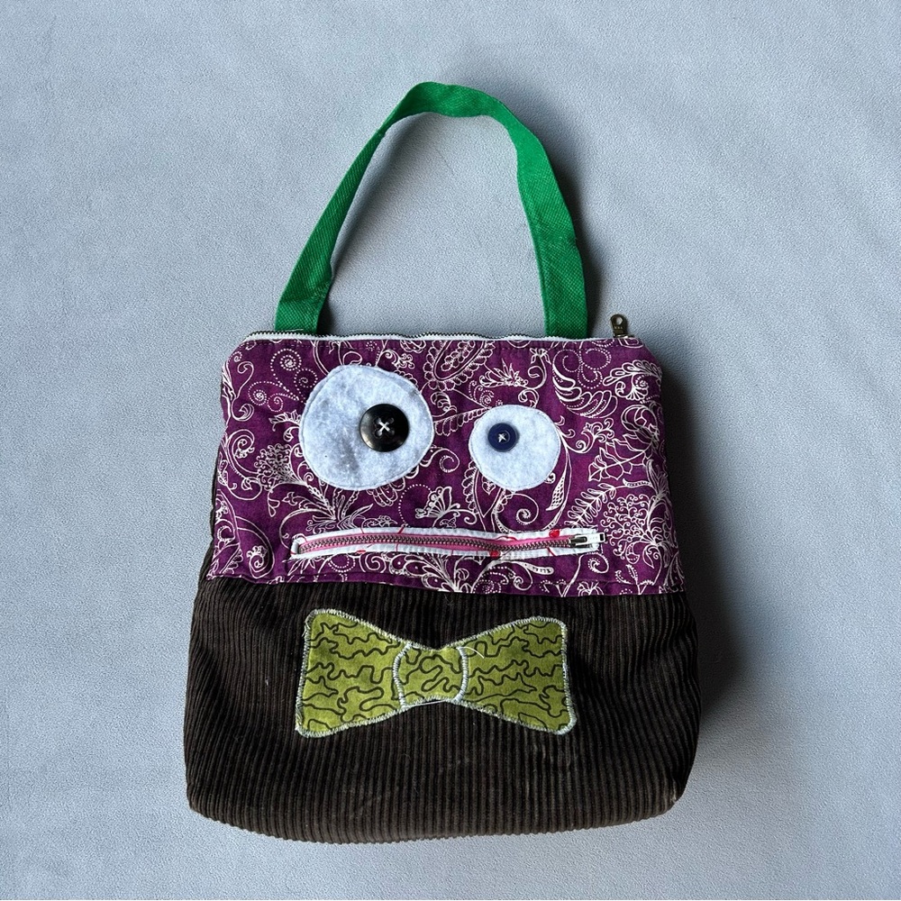 Handmade Lunch Bag ~ Cute Design! Fun character on front
